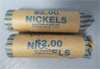 (2) Rolls of Buffalo Nickels. Mixed Dates.