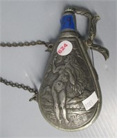 Copy of antique Civil War powder flask.