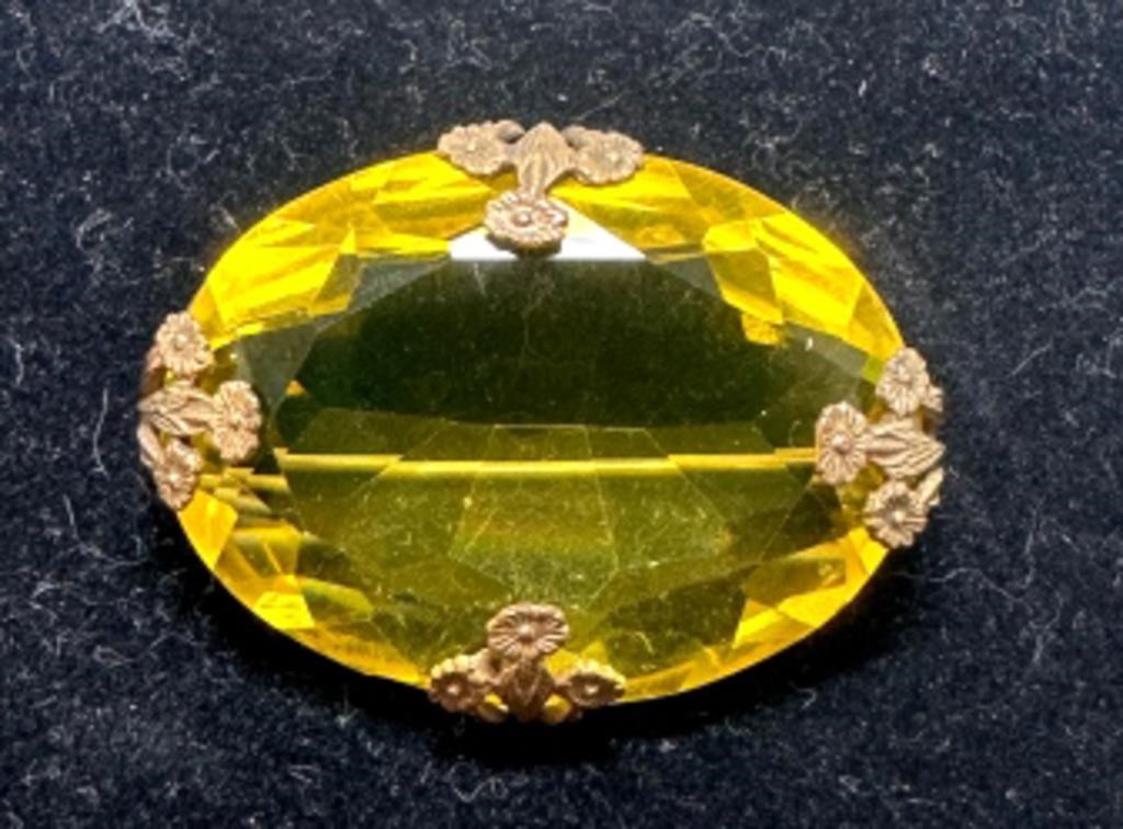 Yellow Floral Pendant