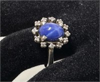 10k Blue Star Sapphire Ring