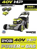RYOBI 40V HP 21” Mower - (2)Batteries & Charger