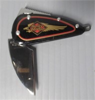 Harley Davidson gas tank knife. Blade Measures: