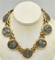 Ben Amun Roman Coin Necklace