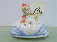 Little Red Riding Hood Covered Butter Dish