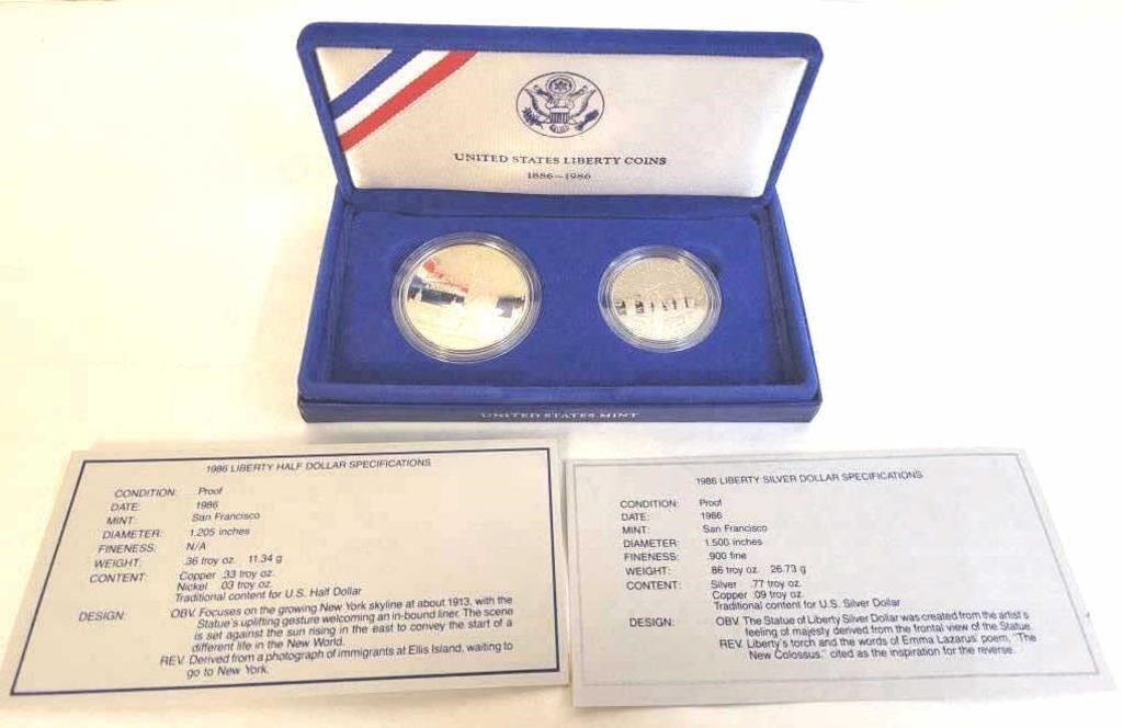 1986 U. S. Liberty Proof Coin Set