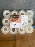 Owlkela clear tape 12pk