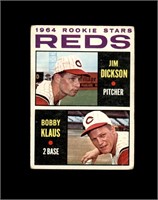 1964 Topps High #524 Dickson/Klaus RS VG to VG-EX+