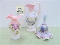 (3) Fenton Pieces - Limited Edition Butterflies