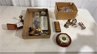 Figurines, paperweights and thermometers