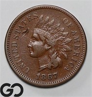 1867 Indian Head Cent Penny
