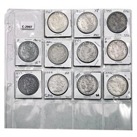 1884-1921 Morgan Silver Dollar Collection [11