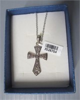 Sterling Silver cross necklace.