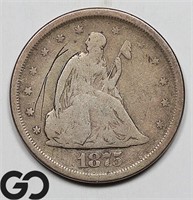 1875-S Twenty Cent Piece