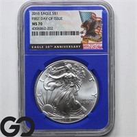 2016 American Silver Eagle, NGC MS70