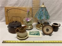 USA Pottery, Lamp, Musical Flowers