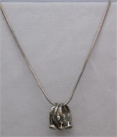 Sterling Silver necklace. Weight 12.91 grams.