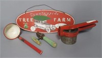 Vintage Primitives and Tree Sign.