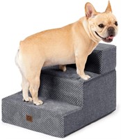 EHEYCIGA Dog Stairs for Small Dogs 13.5 H  3-Step