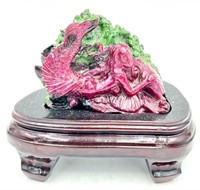 Hand Carve Indian Ruby Natural Untreated Sculpture