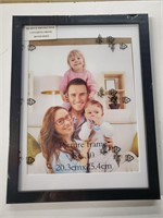 8x10" Picture Frame Black wood wall or table