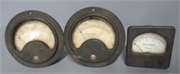 (3) Vintage Amerp's Meters.