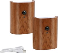 LED Wooden Motion Sensor Wall Sconces Stairway Nig