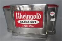 Rheingold beer desk organizer. Measures: 6" H x