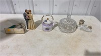 Figurines and glassware