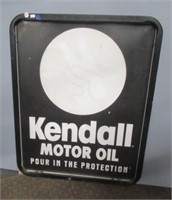 Large Vintage Kendall Oil Metal Sign.