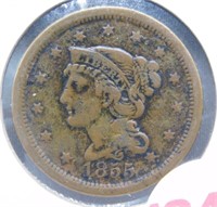 1855 US Large Cent.