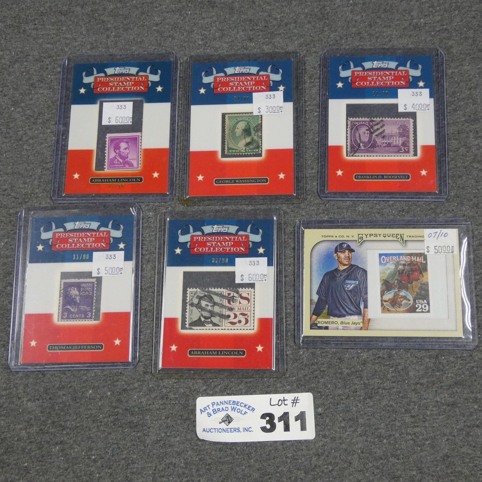 2008 Topps Presidential Stamp Collection & Other