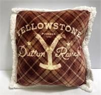 Yellowstone large throw pillow
