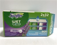 Swiffer wet clothes refill packs 2x32