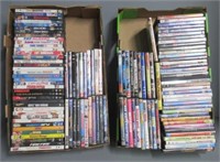 (2) Boxes of DVD movies includes Shrek,