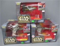 (3) Star Wars models in box.