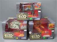 (3) Star Wars models in box.