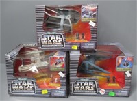 (3) Star Wars models in box.