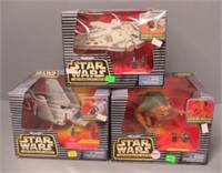 (3) Star Wars models in box.