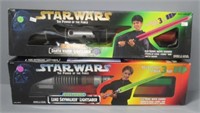 (2) Star Wars electronic Darth Vader and Luke