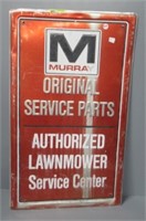 Tin Murry service parts sign. Measures: 30" H x