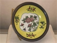 Vintage Canton Ware Hand-Painted Porcelain Ashtray