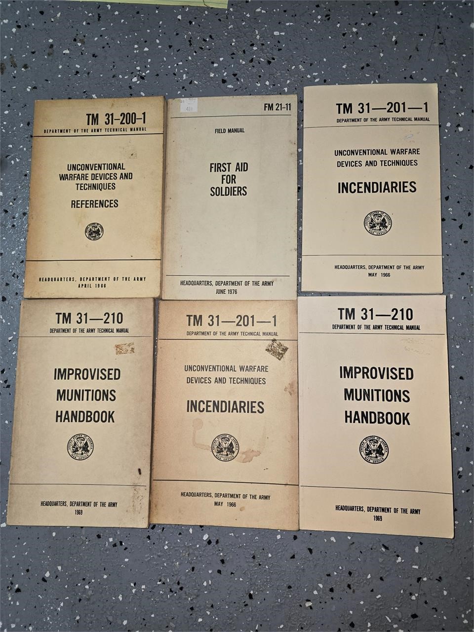 Army Field manual lot of 6