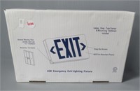 Exit light up sign in box.