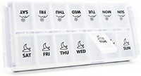 Weekly Pill Organizer 2 Times a Day Extra Large 7