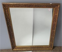 Vintage Wall Mirror with Gold Frame. Glass