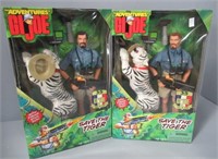 (2) GI Joe adventure action figures in box.