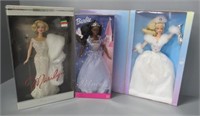 (3) Barbie dolls in boxes, includes Winter