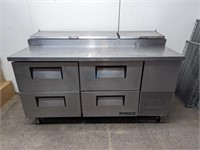 TRUE REFRIGERATED PIZZA PREP TABLE, TPP-67D-4