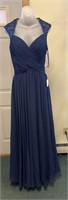 Navy Blue Ed Young Dress Style# 7602 Sz 3XL