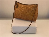 Vintage Hand-Woven Straw Shoulder Bag +….
